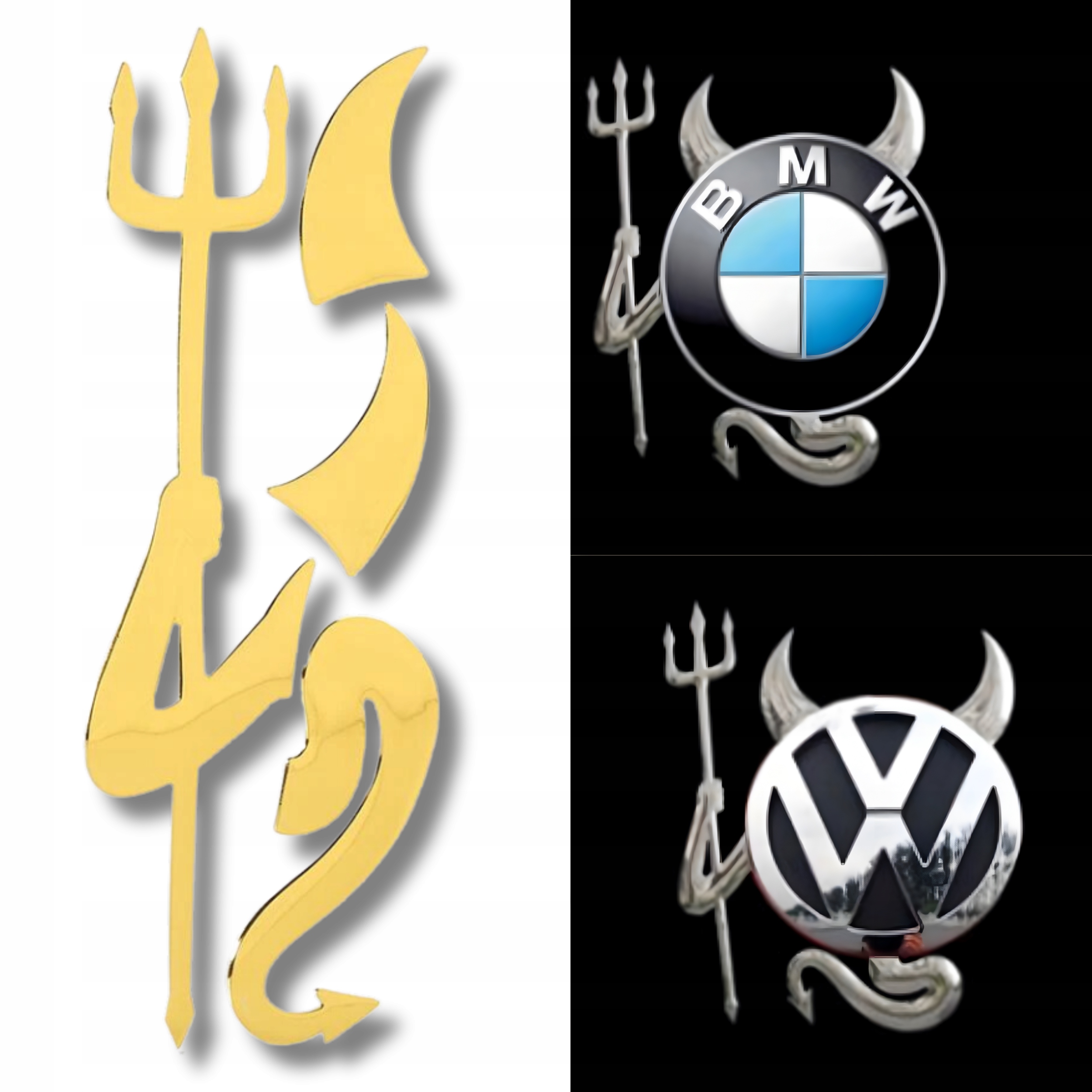 NAKLEJKA DIABEŁ DEVIL CHROM TUNING ZNACZEK