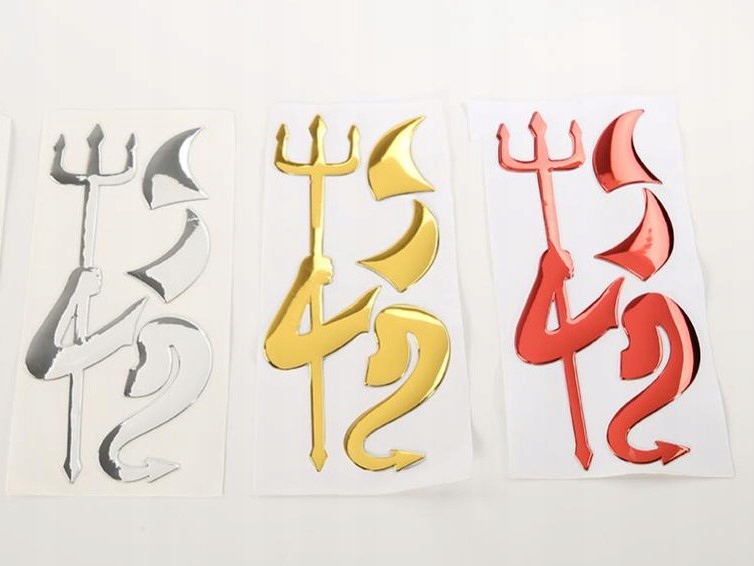 NAKLEJKA DIABEŁ DEVIL CHROM TUNING ZNACZEK