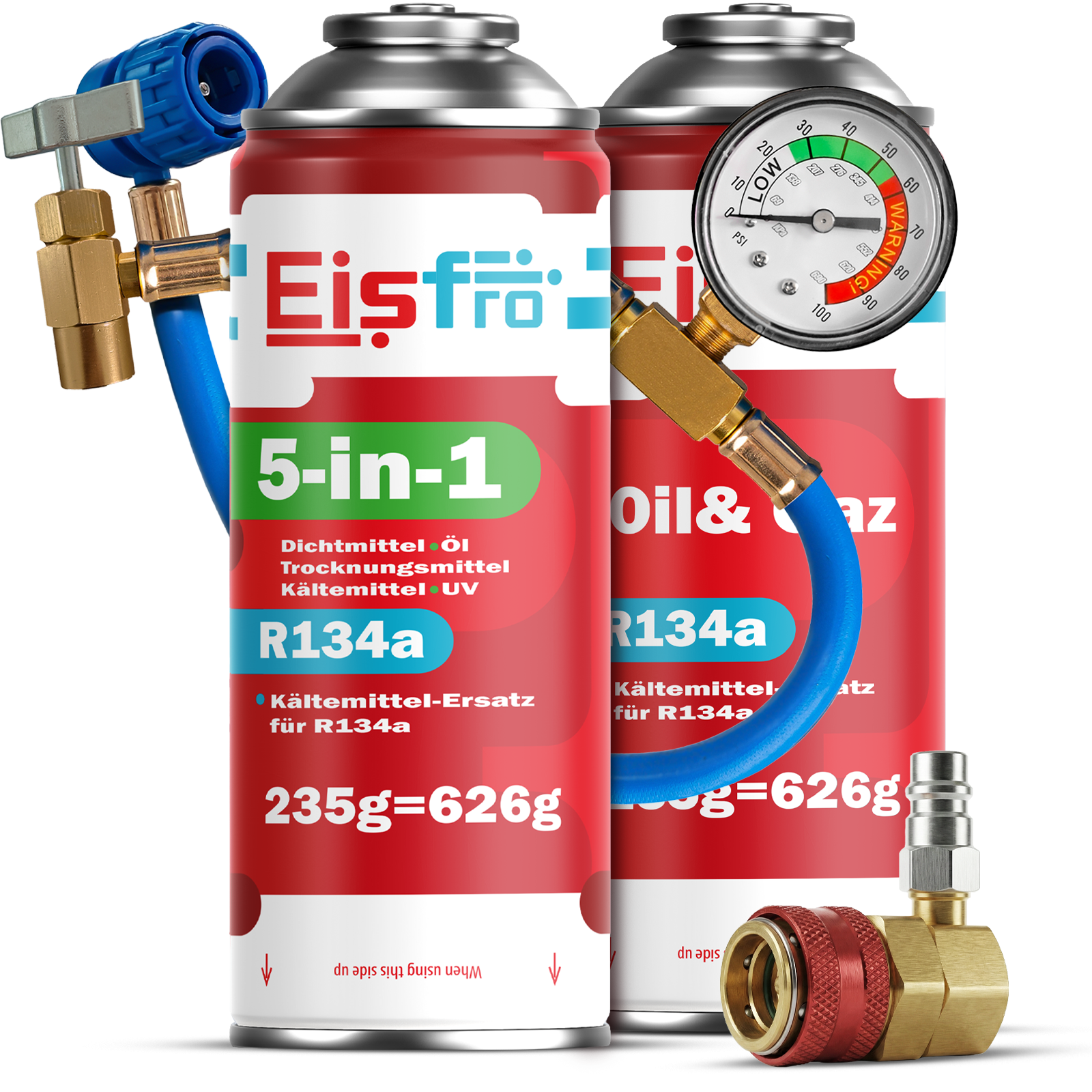 EisFro gas R134a para aire acondicionado del coche