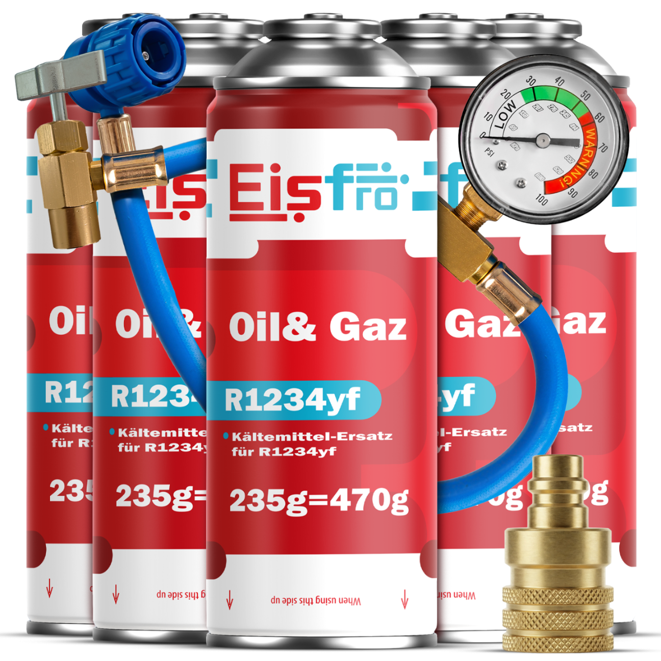 EisFro gas R1234yf para aire acondicionado del coche