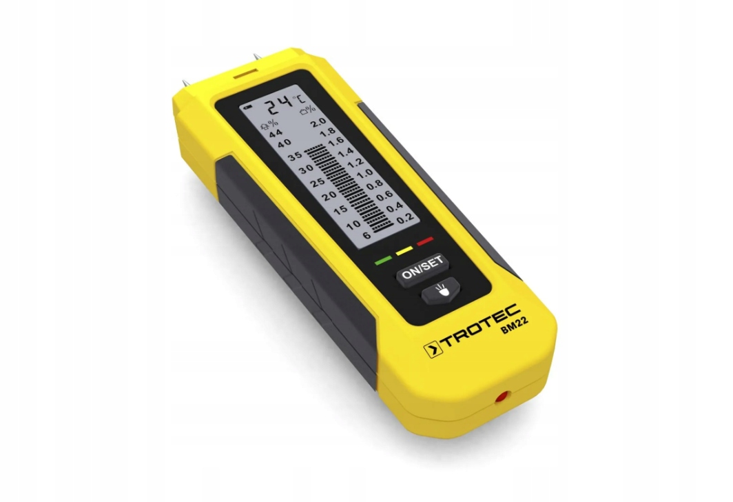 Wilgotnościomierz oporowy Trotec BM22 do drewna i materiałów budowlanych
