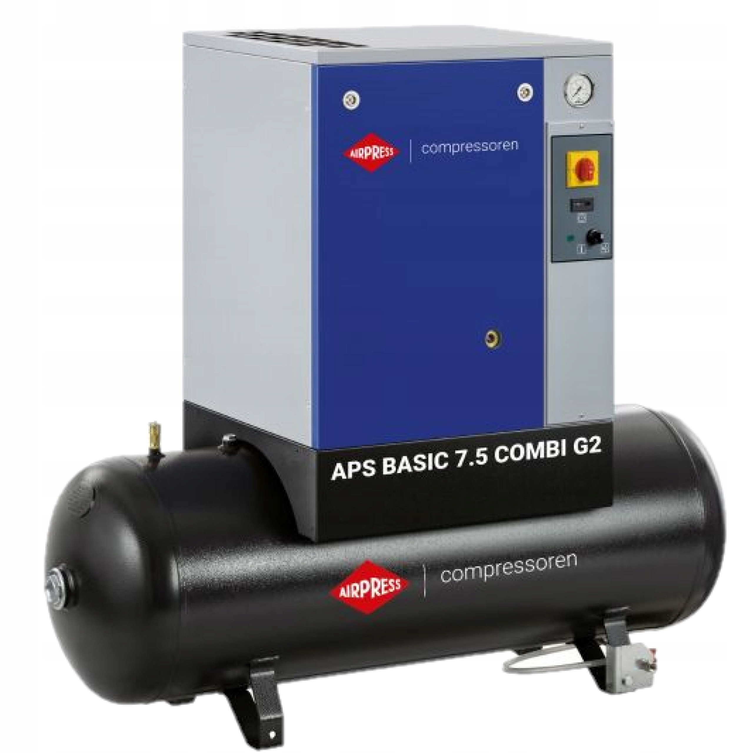 Kompresor śrubowy Airpress APS 7.5 Basic G2 Combi ze zbiornikiem 200L