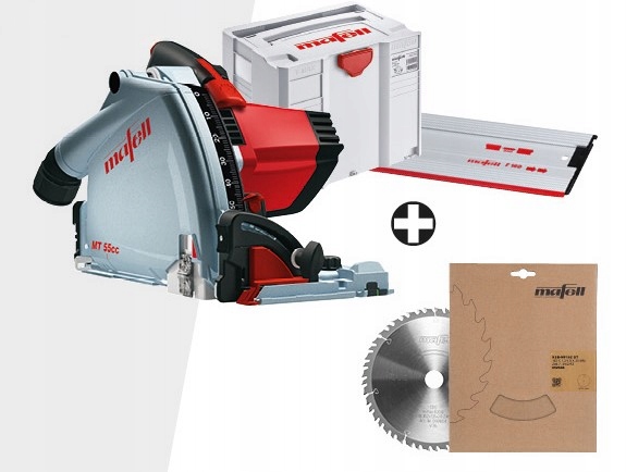 Zestaw Fan-Pack: Pilarko-zagłębiarka Mafell MT 55 cc z szyną prowadzącą F 160