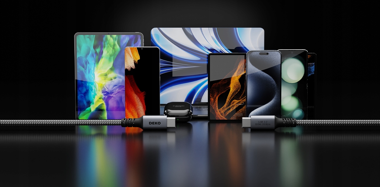 KABEL USB C SZYBKIE ŁADOWANIE 100W USB Typ C 3.2 DO APPLE Thunderbolt 2M