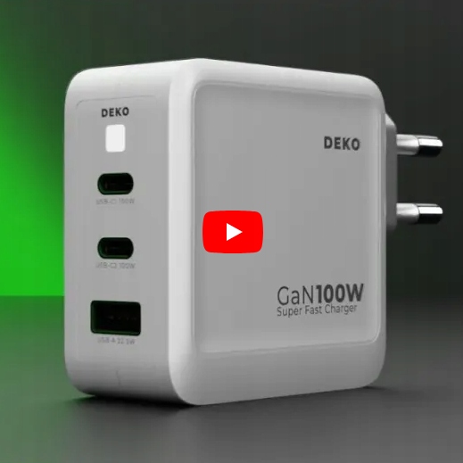 SZYBKA ŁADOWARKA USB C UNIWERSALNA 3x USB 100W TYP C + KABEL USB C 100W