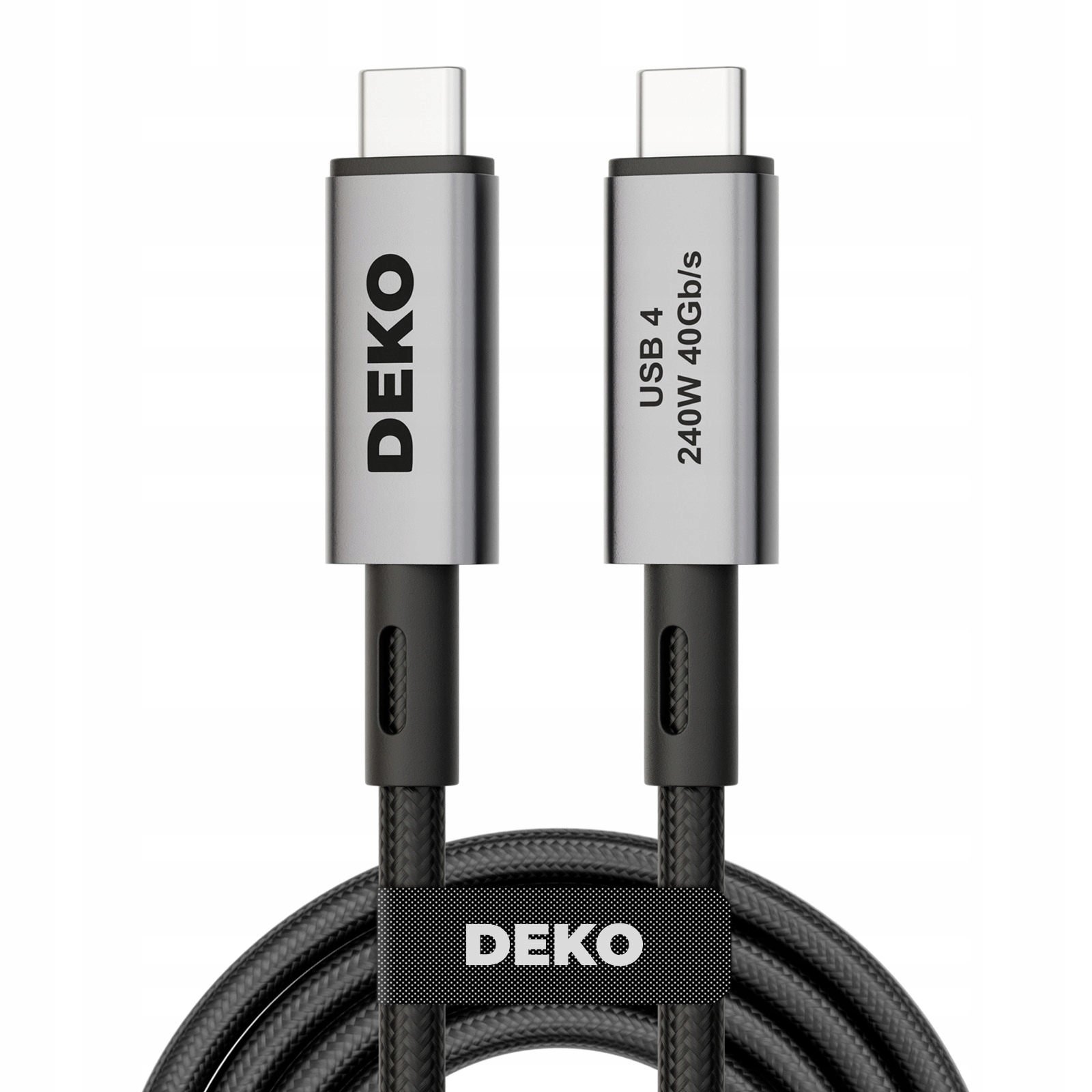 KABEL USB C SZYBKIE ŁADOWANIE USB TYP C DO APPLE Thunderbolt 240W USB4 1M