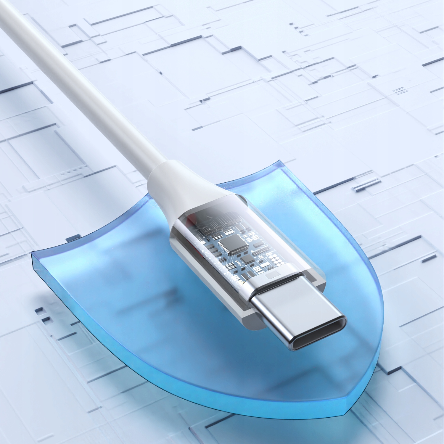 KABEL USB C SZYBKIE ŁADOWANIE USB TYP C 60W 1M DO ANDROID AUTO PISEN