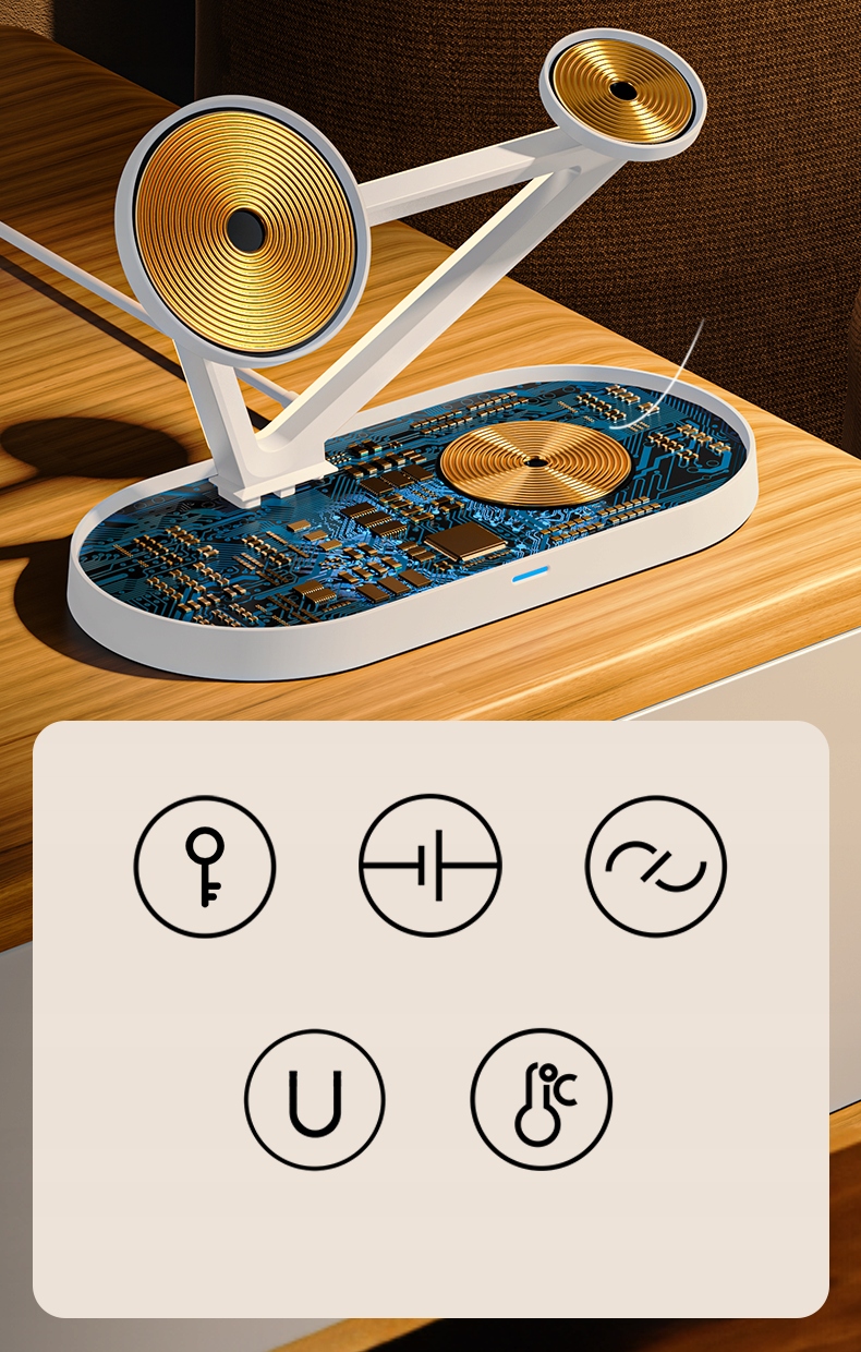 ŁADOWARKA INDUKCYJNA DO IPHONE 15 14 13 12 Qi DO MAGSAFE / AIRPODS / WATCH