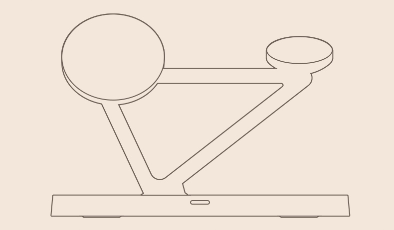 ŁADOWARKA INDUKCYJNA DO IPHONE 15 14 13 12 Qi DO MAGSAFE / AIRPODS / WATCH