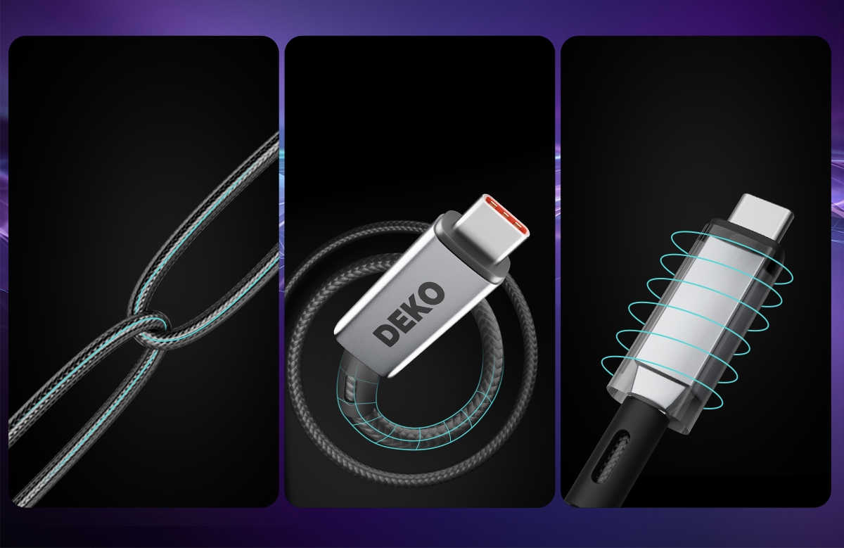 KABEL USB C SZYBKIE ŁADOWANIE USB TYP C DO APPLE Thunderbolt 240W USB4 1M