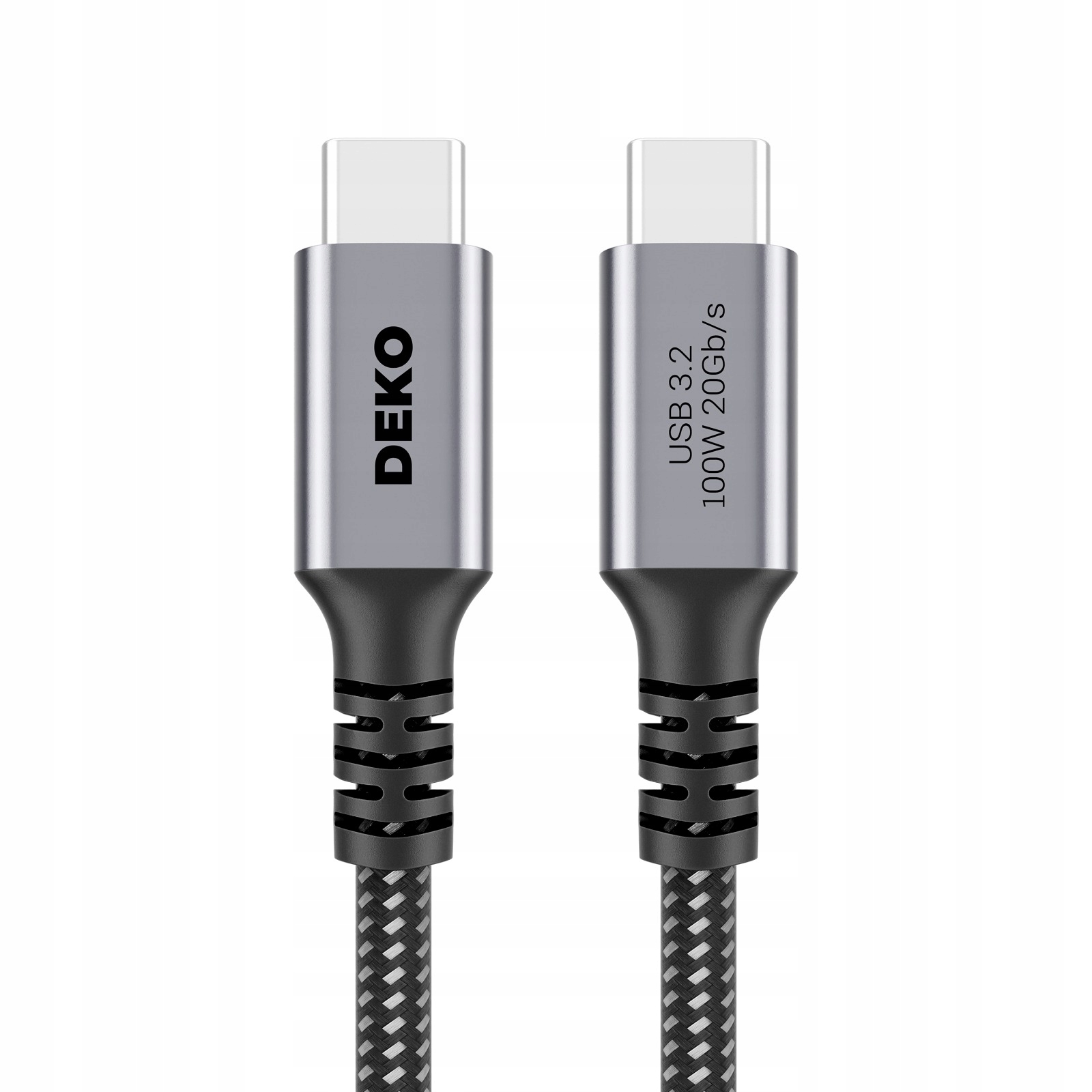 KABEL USB C SZYBKIE ŁADOWANIE 100W DO ANDROID AUTO TYP C USB3.2 KRÓTKI 0.3M