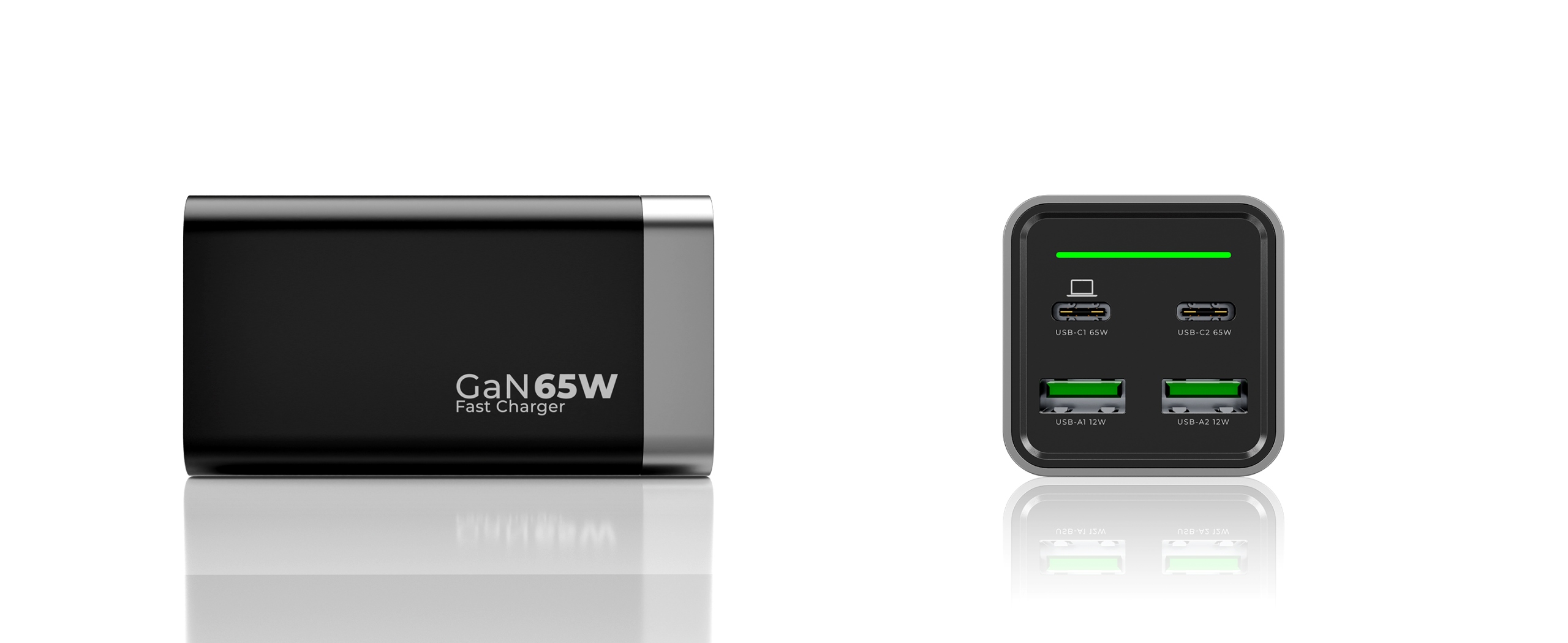 SZYBKA ŁADOWARKA NA BIURKO USB C 4x USB 65W TYP C + KABEL USB C 100W