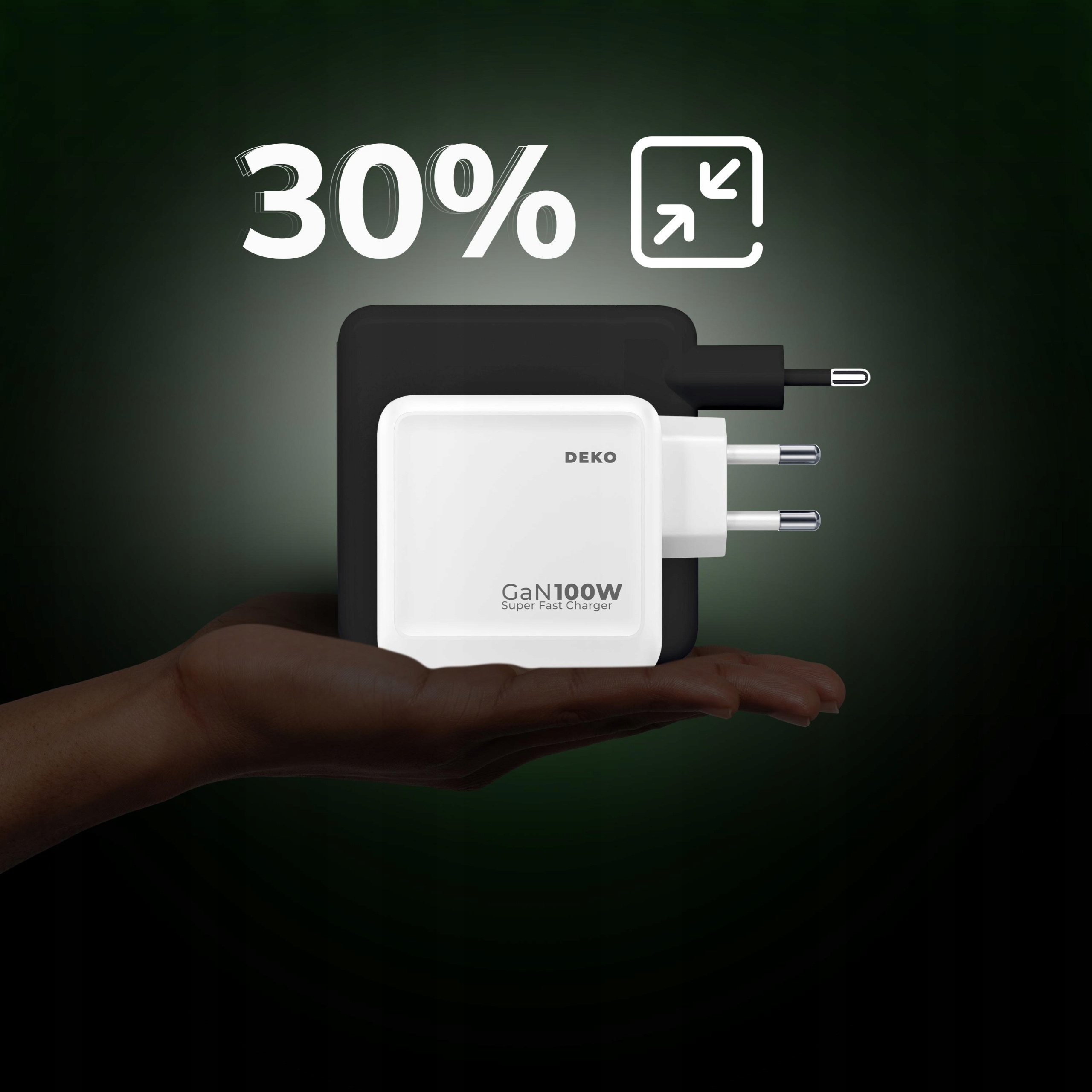 SZYBKA ŁADOWARKA USB C UNIWERSALNA 3x USB 100W TYP C + KABEL USB C 100W