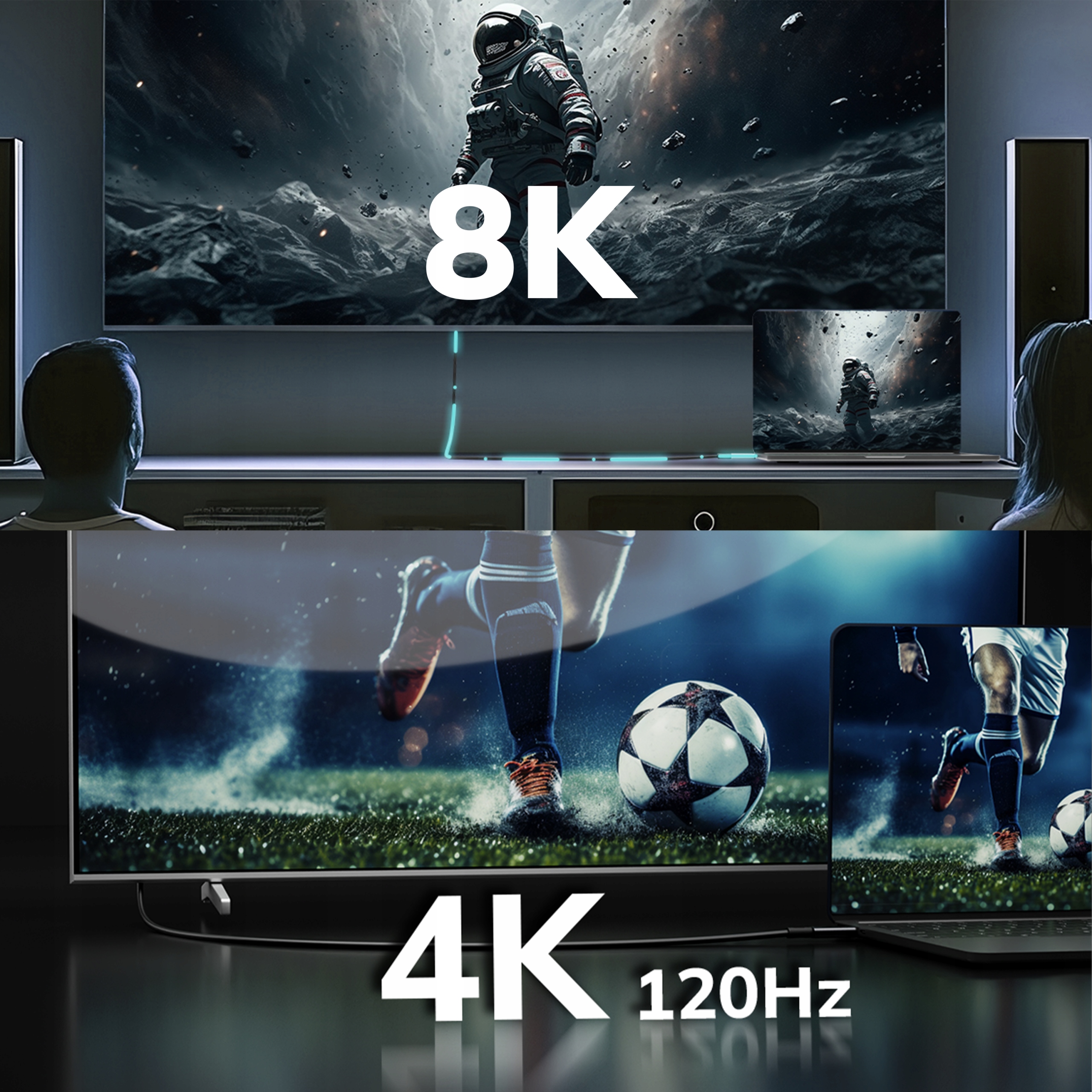 KABEL USB C SZYBKIE ŁADOWANIE USB TYP C DO APPLE Thunderbolt 240W USB4 50cm