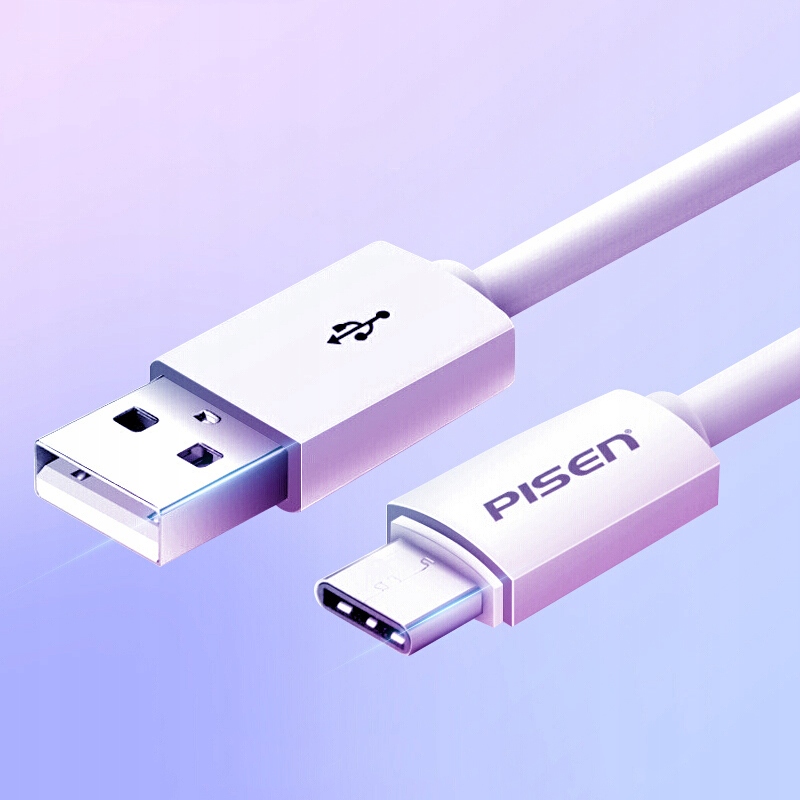 KABEL USB C SZYBKIE ŁADOWANIE DO SAMSUNG ANDROID AUTO PISEN KRÓTKI 1M