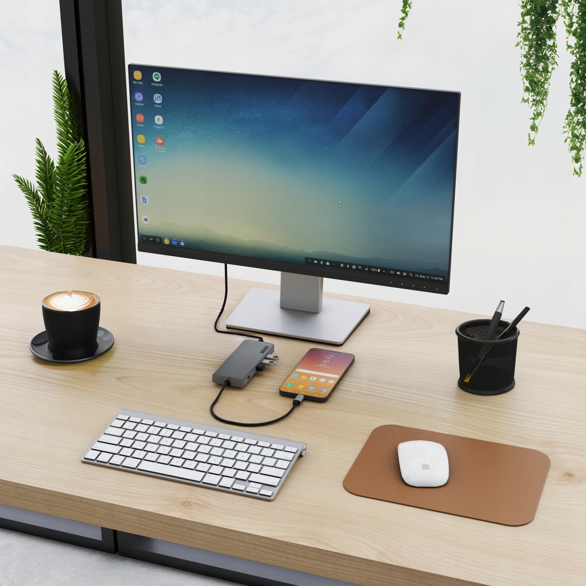 Hub USB C 5w1 Stacja Dokująca 100W HDMI 4K 60Hz 3xUSB DEKO Lite