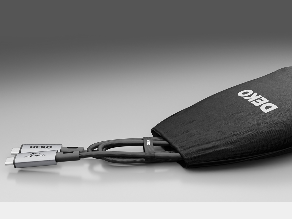 KABEL USB C SZYBKIE ŁADOWANIE USB TYP C DO APPLE Thunderbolt 240W USB4 50cm