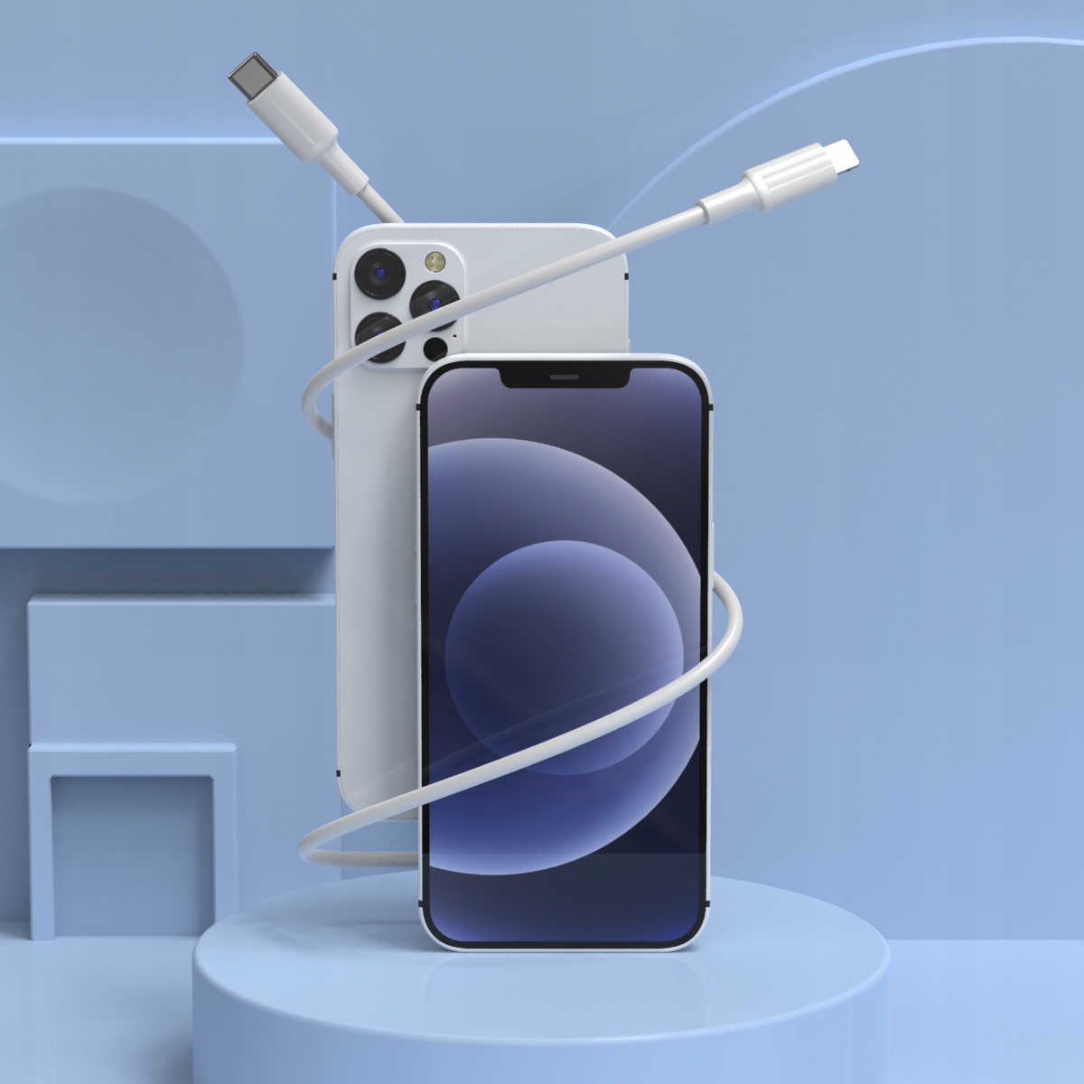 KABEL LIGHTNING USB C DO IPHONE APPLE SZYBKIE ŁADOWANIE 2M PISEN