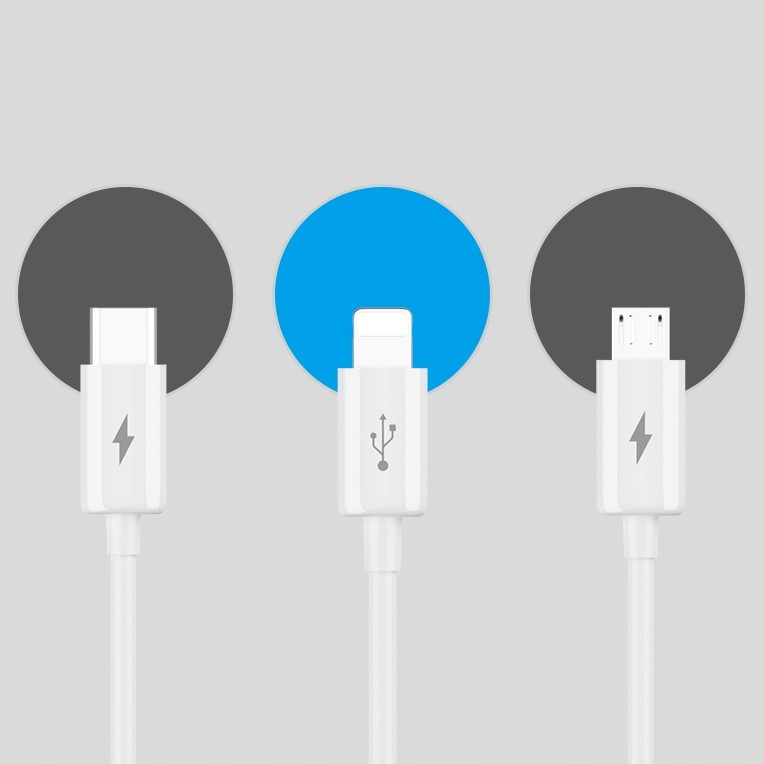 KABEL USB 3w1 LIGHTNING USB TYP C MICRO USB QC PD USB 1,2M DO APPLE SAMSUNG