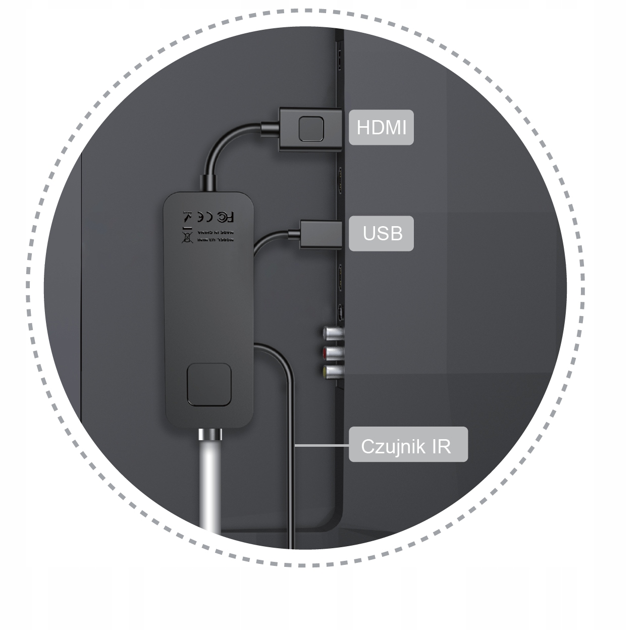 Tuner Dekoder DVBT2 DekoTV Mini Telewizji Naziemnej DVB-T2 HEVC H.265 DEKO