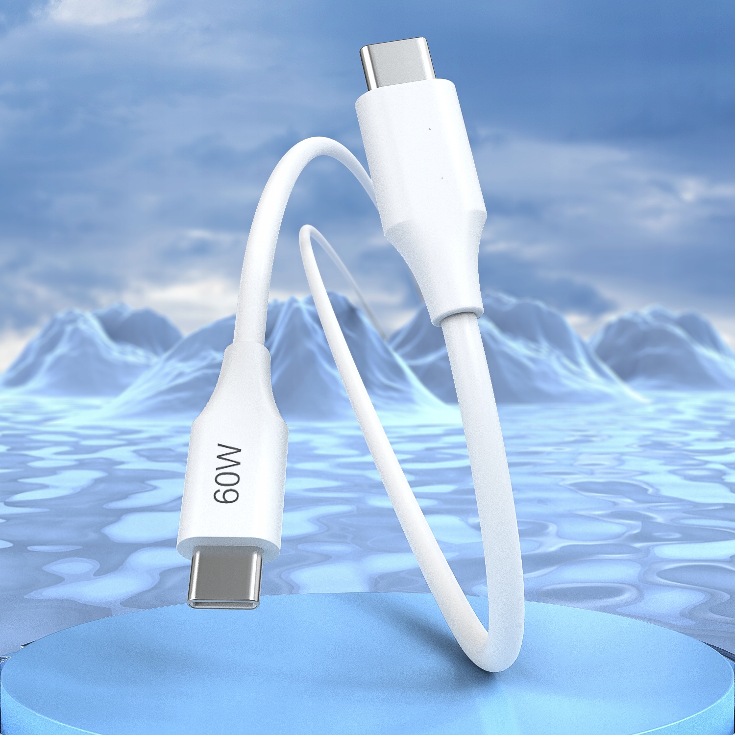 KABEL USB C SZYBKIE ŁADOWANIE USB TYP C 60W 1M DO ANDROID AUTO PISEN