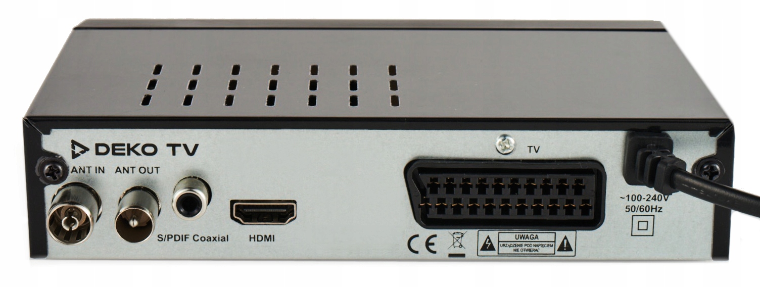 Tuner Dekoder DVBT2 DekoTV PRO Telewizji Naziemnej DVB-T2 HEVC H.265 DEKO