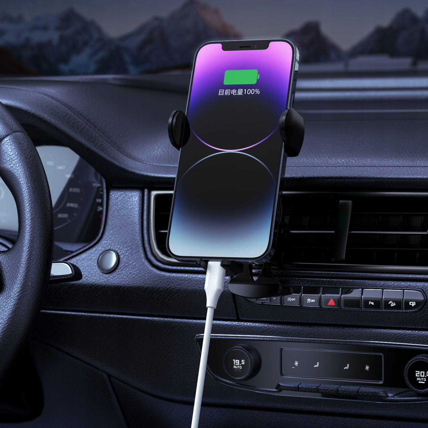 KABEL USB C SZYBKIE ŁADOWANIE DO SAMSUNG ANDROID AUTO PISEN KRÓTKI 0.2M