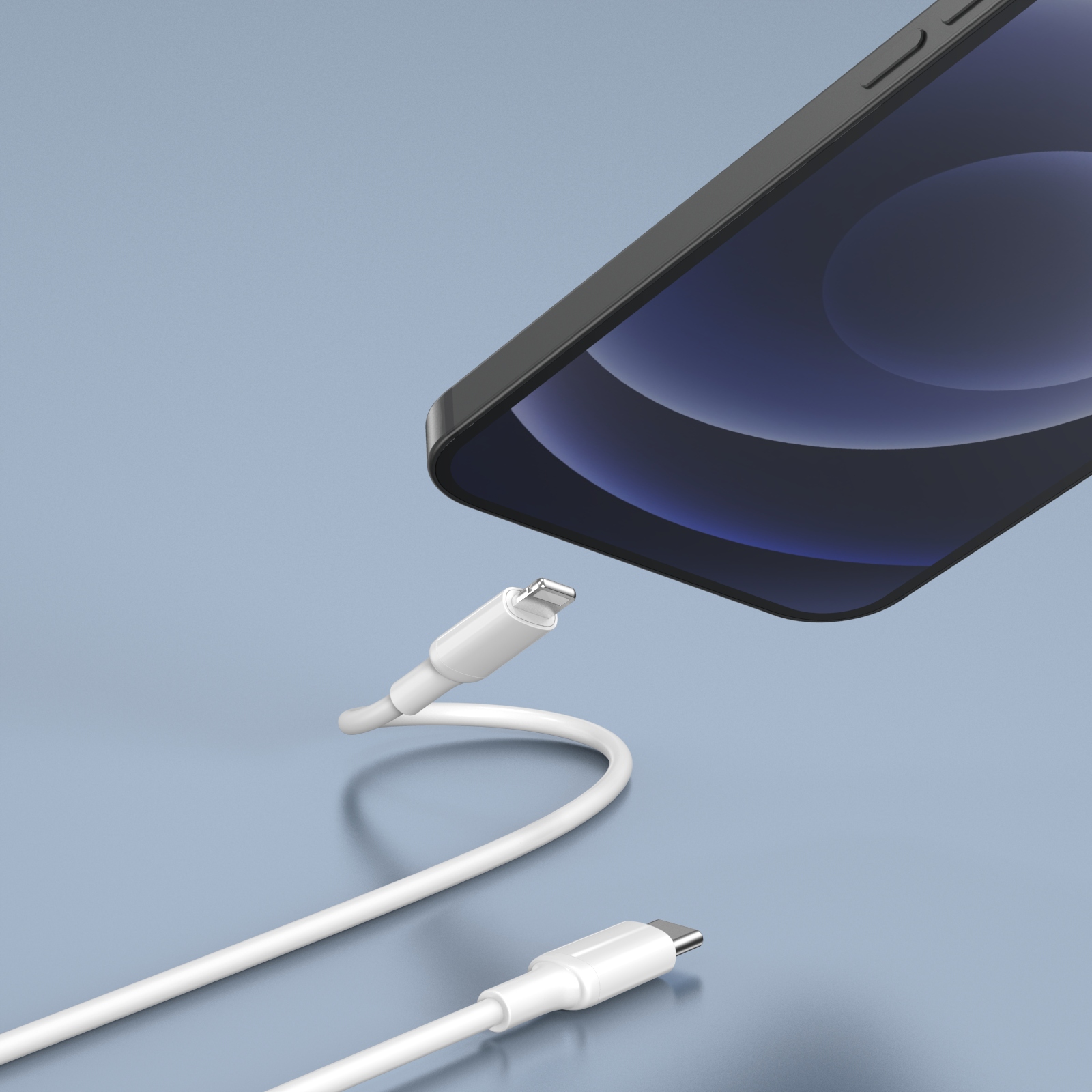 KABEL LIGHTNING USB C DO IPHONE APPLE SZYBKIE ŁADOWANIE 1M PISEN
