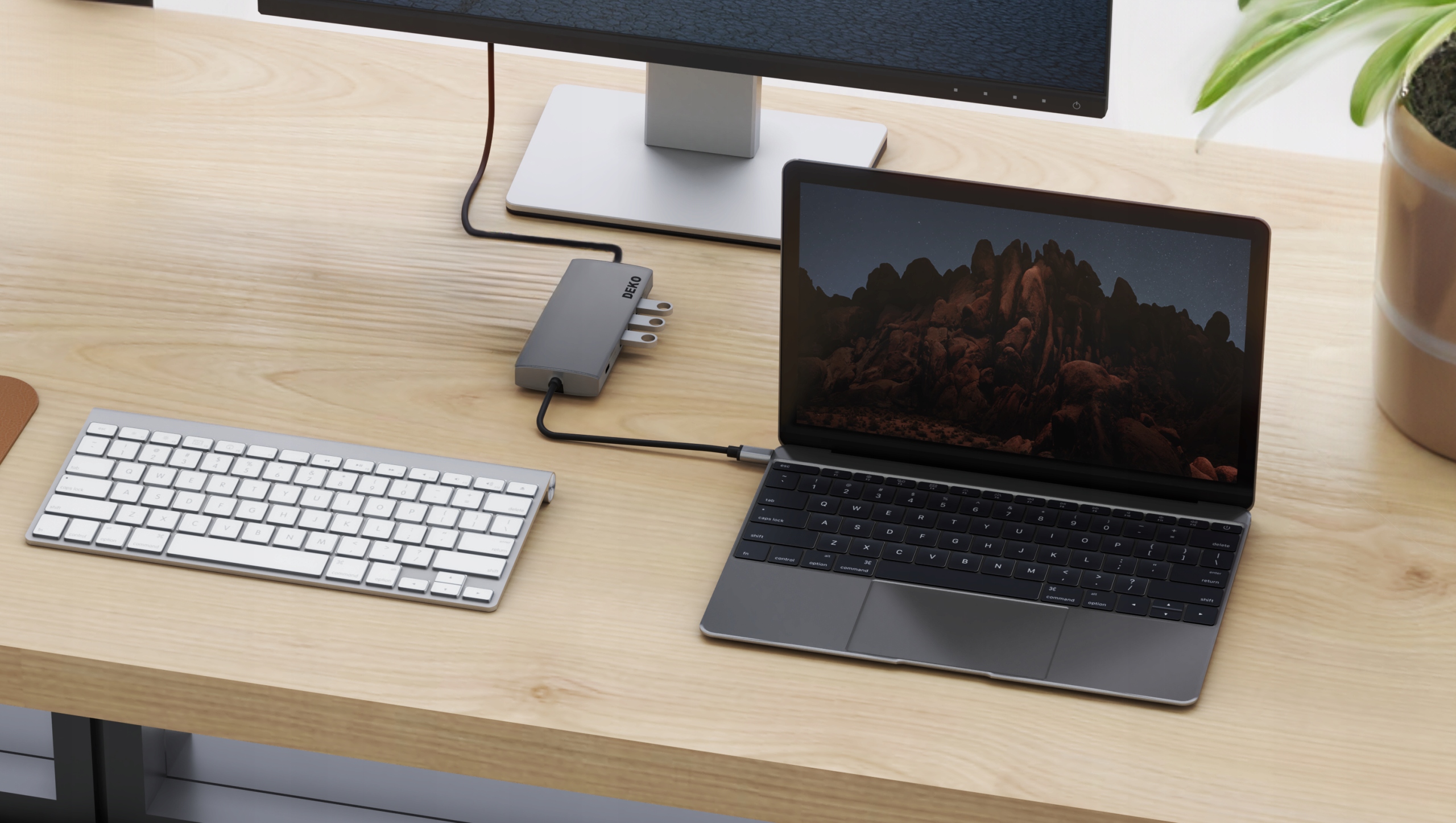 Hub USB C 5w1 Stacja Dokująca 100W HDMI 4K 60Hz 3xUSB DEKO Lite