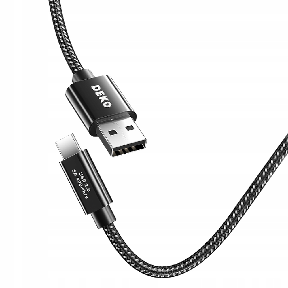 KABEL USB C SZYBKIE ŁADOWANIE DO SAMSUNG ANDROID AUTO DEKO USB TYP C 1M