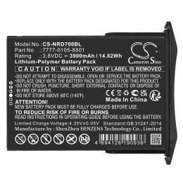 Baterie NCR Orderman 7 MSR 7777-0105-8801 s kapacitou 3900 mAh