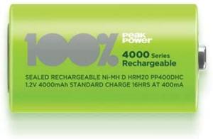 Baterie D R20 4000mAh NiMH 1,2V PeakPower B2