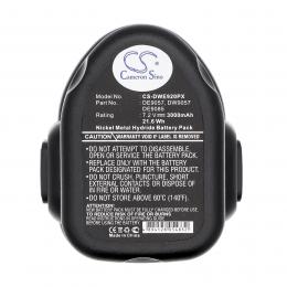 Baterie DeWalt DW920K DE9057 3000mAh 7,2V