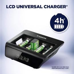 Varta LCD Univerzální AA/AAA/C/D/9V nabíječka 57688