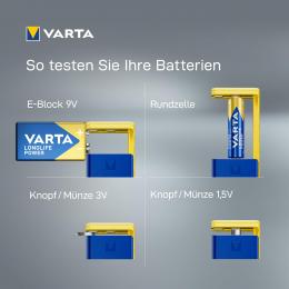 LCD displej testeru baterií Varta