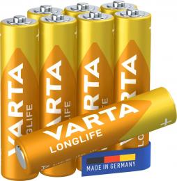 8x baterie LR03 Varta Longlife 1,5V AAA MN2400 S8