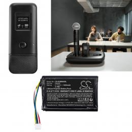 Baterie Shure MXW1X 95A47652 1000 mAh