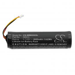 Ruční vysílač Shure MXW SB905 s baterií 2600 mAh