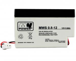Baterie MWS 08-12 800mAh AGM 12V PS1208