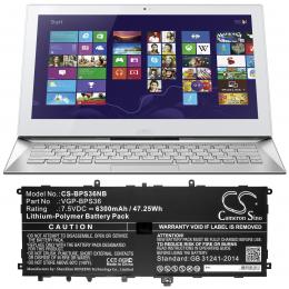 Baterie pro Sony Vaio Duo 13 VGP-BPS36 s kapacitou 6300 mAh