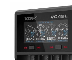 Nabíječka VC4SL Xtar Li-Ion NiMH 18650 21700 AA AAA USB-C