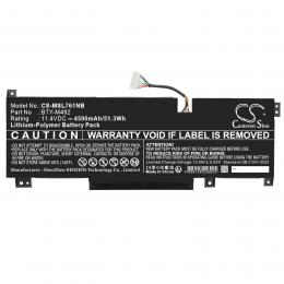 Baterie pro MSI Bravo 15 B5DD-098 BTY-M492 s kapacitou 4500 mAh