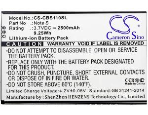 Baterie Cubot Note S s kapacitou 2500 mAh