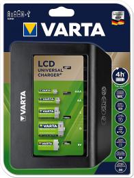 Varta LCD Univerzální AA/AAA/C/D/9V nabíječka 57688