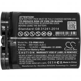 Baterie pro iRobot Braava Jet M6 ALB-C s kapacitou 2000 mAh