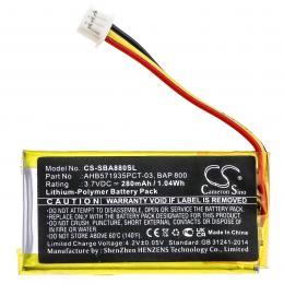 Baterie Sennheiser Flex 5000 BAP800 s kapacitou 280 mAh