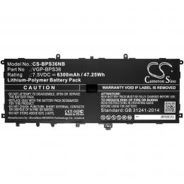 Baterie pro Sony Vaio Duo 13 VGP-BPS36 s kapacitou 6300 mAh