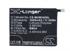 Baterie Xiaomi Mi Note Pro BM34 s kapacitou 3000 mAh