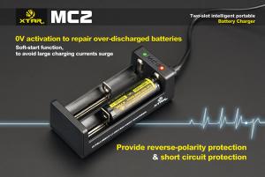 MC2-C Xtar Li-Ion nabíječka 3,7V 18650 21700 26650