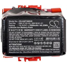 Baterie Gardena R40 586 57 62-02 2500 mAh